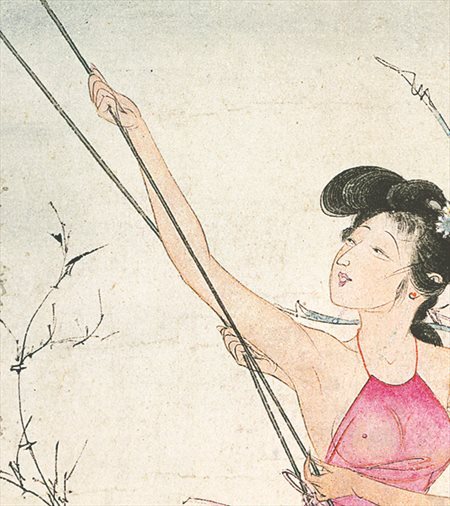 高青-胡也佛的仕女画和最知名的金瓶梅秘戏图